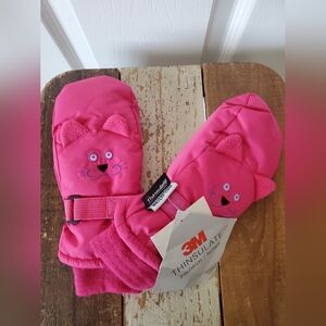 N'ice Caps Pink Kitty Cat Mittens